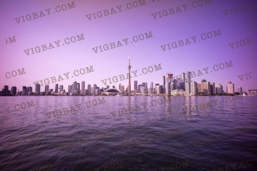 skyline in Toronto afternoon light
